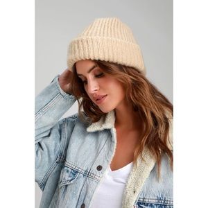 Tan Knit Beanie
